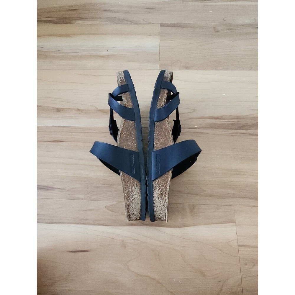 Birkenstock Mayari Birko Flor Sandals - Black Women's Sz 38 US 7 - Picture 4 of 10